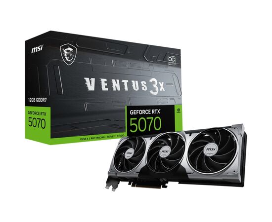 Видеокарта MSI GeForce RTX5070 12Gb VENTUS 3X OC (RTX 5070 12G VENTUS 3X OC), изображение 6 Видеокарта MSI GeForce RTX5070 12Gb VENTUS 3X OC (RTX 5070 12G VENTUS 3X OC), изображение 6