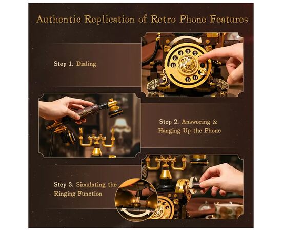 Конструктор Pantasy Original - Retro Phone (85018), изображение 4 Конструктор Pantasy Original - Retro Phone (85018), изображение 4