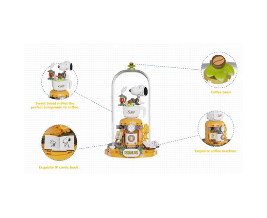 Конструктор Pantasy Snoopy - Coffee Time (86903), изображение 2 Конструктор Pantasy Snoopy - Coffee Time (86903), изображение 2