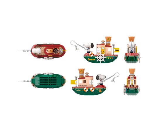 Конструктор Pantasy Snoopy - Пароход (86907), изображение 3 Конструктор Pantasy Snoopy - Пароход (86907), изображение 3