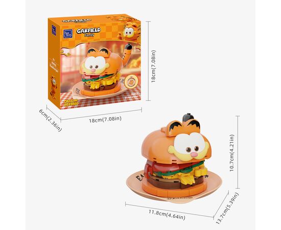 Конструктор Pantasy Garfield -Foodie - Гамбургер (86805), изображение 5 Конструктор Pantasy Garfield -Foodie - Гамбургер (86805), изображение 5