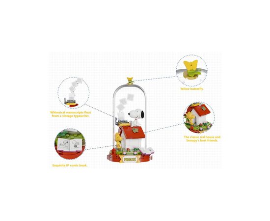 Конструктор Pantasy Snoopy - Красный дом мечты (86903), изображение 3 Конструктор Pantasy Snoopy - Красный дом мечты (86903), изображение 3