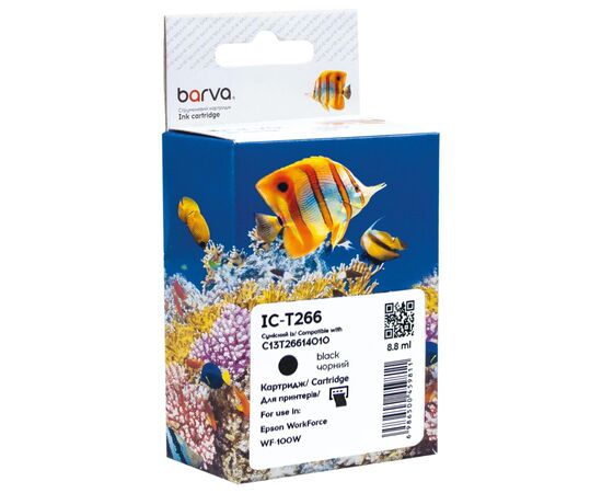 Картридж Barva Epson T266 (C13T26614010) 250 c, Black (IC-T266)