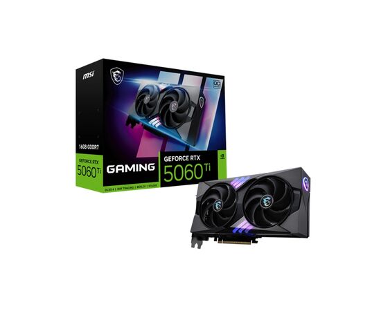 Видеокарта MSI GeForce RTX5060Ti 16Gb GAMING OC (RTX 5060 Ti 16G GAMING OC), изображение 5 Видеокарта MSI GeForce RTX5060Ti 16Gb GAMING OC (RTX 5060 Ti 16G GAMING OC), изображение 5