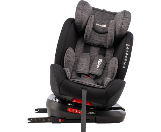 Автокрісло FreeON Sierra, 40 - 150, black-grey (81897), зображення 9