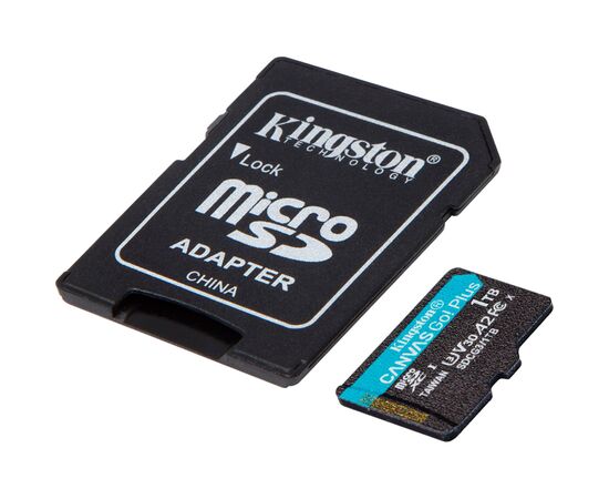 Карта памяти Kingston 1TB microSDXC сlass 10 UHS-I U3 V30 A2 Canvas Go Plus G4 (SDCG4/1TB), изображение 2 Карта памяти Kingston 1TB microSDXC сlass 10 UHS-I U3 V30 A2 Canvas Go Plus G4 (SDCG4/1TB), изображение 2
