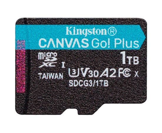 Карта памяти Kingston 1TB microSDXC сlass 10 UHS-I U3 V30 A2 Canvas Go Plus G4 (SDCG4/1TBSP)