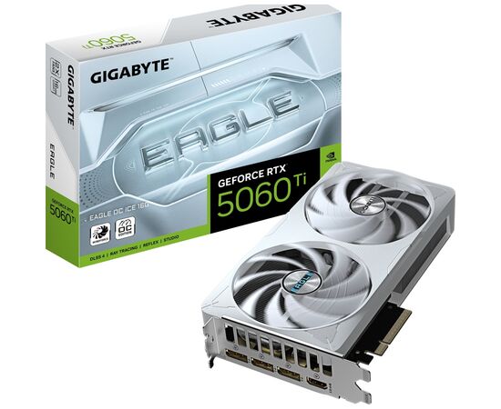 Видеокарта GIGABYTE GeForce RTX5060Ti 16Gb EAGLE OC ICE (GV-N506TEAGLEOC ICE-16GD), изображение 10 Видеокарта GIGABYTE GeForce RTX5060Ti 16Gb EAGLE OC ICE (GV-N506TEAGLEOC ICE-16GD), изображение 10