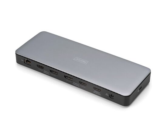 Порт-реплікатор Digitus USB-C > 3xHDMI/2xDP/4xUSB-A/USB-C/RJ54/DC/Audio (DA-70918), зображення 2 Порт-реплікатор Digitus USB-C > 3xHDMI/2xDP/4xUSB-A/USB-C/RJ54/DC/Audio (DA-70918), зображення 2
