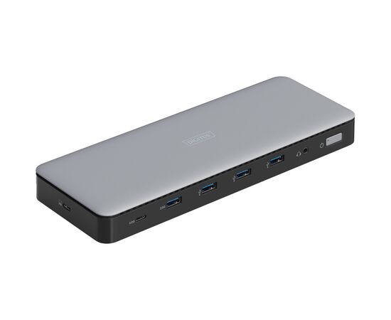 Порт-реплікатор Digitus USB-C > 3xHDMI/2xDP/4xUSB-A/USB-C/RJ54/DC/Audio (DA-70918)