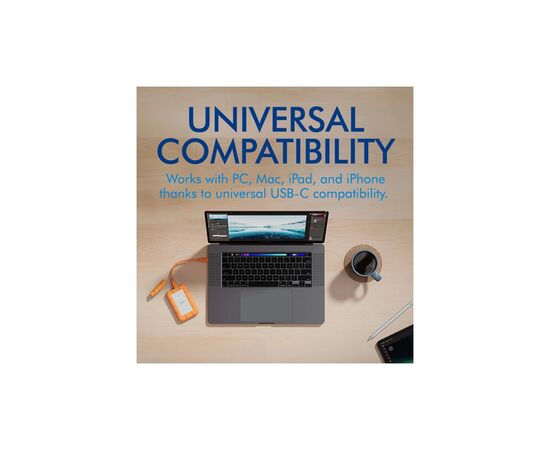 Накопитель SSD USB Type-C 2TB Rugged Mini LaCie (STMF2000400), изображение 8 Накопитель SSD USB Type-C 2TB Rugged Mini LaCie (STMF2000400), изображение 8