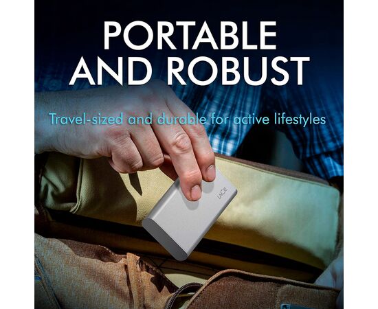 Накопитель SSD USB Type-C 500GB Portable LaCie (STKS500400), изображение 10 Накопитель SSD USB Type-C 500GB Portable LaCie (STKS500400), изображение 10