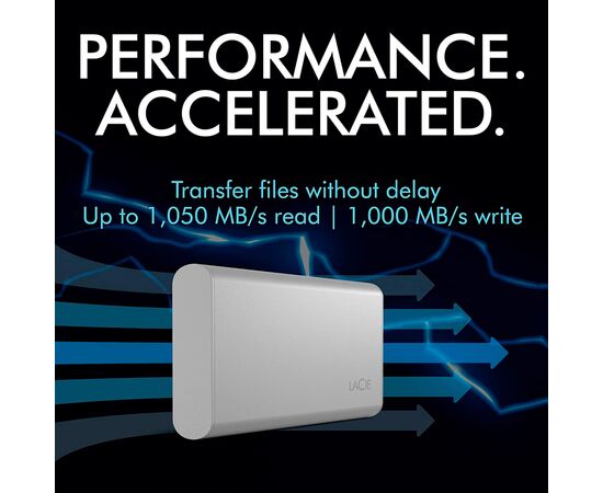 Накопитель SSD USB Type-C 500GB Portable LaCie (STKS500400), изображение 9 Накопитель SSD USB Type-C 500GB Portable LaCie (STKS500400), изображение 9