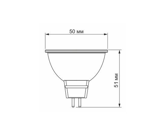 Лампочка Videx MR16e 8W GU5.3 4100K (VL-MR16e-08534), изображение 3 Лампочка Videx MR16e 8W GU5.3 4100K (VL-MR16e-08534), изображение 3