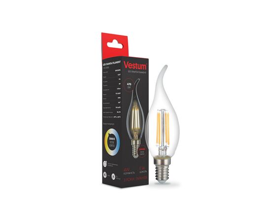 Лампочка Vestum С35Т Е14 4Вт 220V 3000К (1-VS-2406)