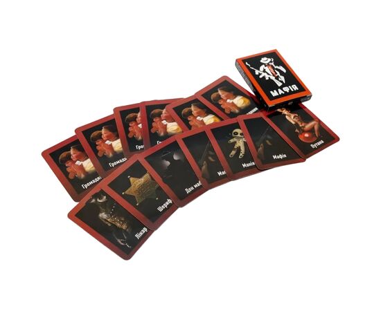 Настольная игра Fun Games Shop Мафия пластиковая (укр.) (58263), изображение 5 Настольная игра Fun Games Shop Мафия пластиковая (укр.) (58263), изображение 5