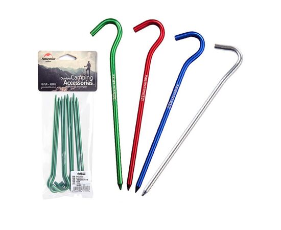 Комплект колышков Naturehike NH15A008-I, 16 см (8 шт) (6927595717806), изображение 3 Комплект колышков Naturehike NH15A008-I, 16 см (8 шт) (6927595717806), изображение 3