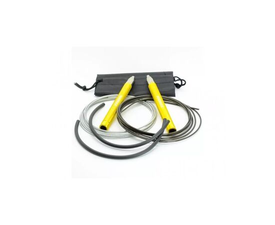 Скакалка MadMax MFA-286 Speed jump rope швидкісна Жовта (MFA-286-YEL-U), изображение 2 Скакалка MadMax MFA-286 Speed jump rope швидкісна Жовта (MFA-286-YEL-U), изображение 2