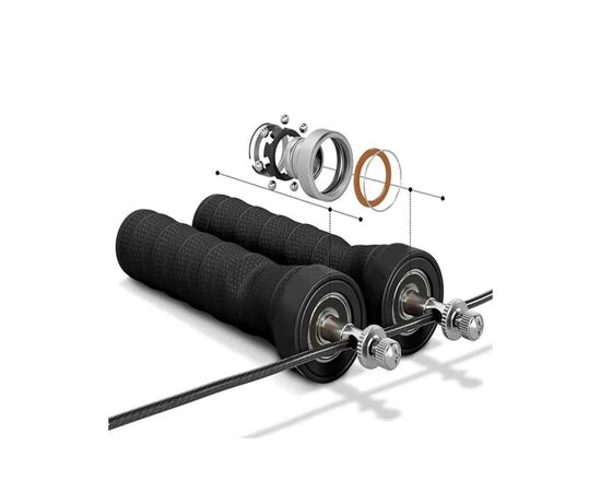Скакалка 4yourhealth 1146 Cross Weighted Rope 2.5 м Чорна (4YH_1146_Black), изображение 3 Скакалка 4yourhealth 1146 Cross Weighted Rope 2.5 м Чорна (4YH_1146_Black), изображение 3