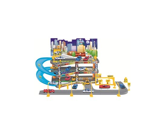 Игровой набор Playset складной паркинг в комплекте с 4 машинками GARAGE (3858894672479), изображение 2