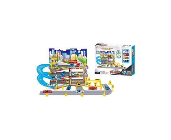 Игровой набор Playset складной паркинг в комплекте с 4 машинками GARAGE (3858894672479), изображение 3