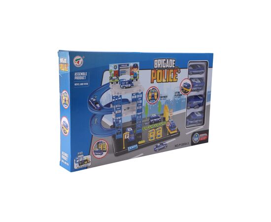 Ігровий набір Playset бригада поліції в комплекті з 4 машинками BRIGADE POLICE (3858894672936)