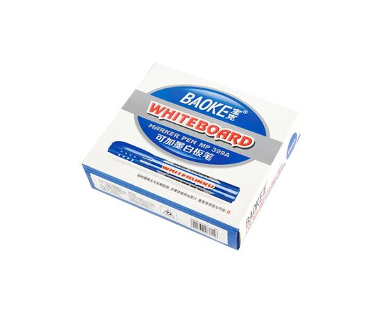 Маркер Baoke для сухостираемых досок, 2.5 мм синий 12 шт (MARK-BOA-BAO399BL-12)