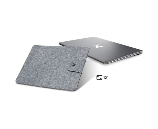 Чехол для ноутбука Vinga 12" NSF120 Gray (NSF120GY), изображение 8 Чехол для ноутбука Vinga 12" NSF120 Gray (NSF120GY), изображение 8