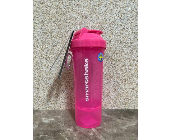 Шейкер спортивный SmartShake Slim 500ml Neon Pink (10253201), изображение 7 Шейкер спортивный SmartShake Slim 500ml Neon Pink (10253201), изображение 7