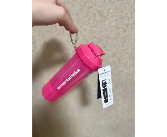 Шейкер спортивный SmartShake Slim 500ml Neon Pink (10253201), изображение 9 Шейкер спортивный SmartShake Slim 500ml Neon Pink (10253201), изображение 9
