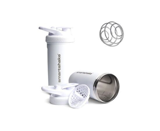 Шейкер спортивный SmartShake Reforce Stainless Steel 30oz/900ml White (11150203)