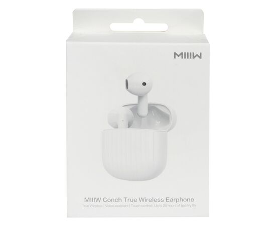 Наушники Xiaomi MiiiW Conch True Wireless Earphone W200 White (MWTW04), изображение 5 Наушники Xiaomi MiiiW Conch True Wireless Earphone W200 White (MWTW04), изображение 5