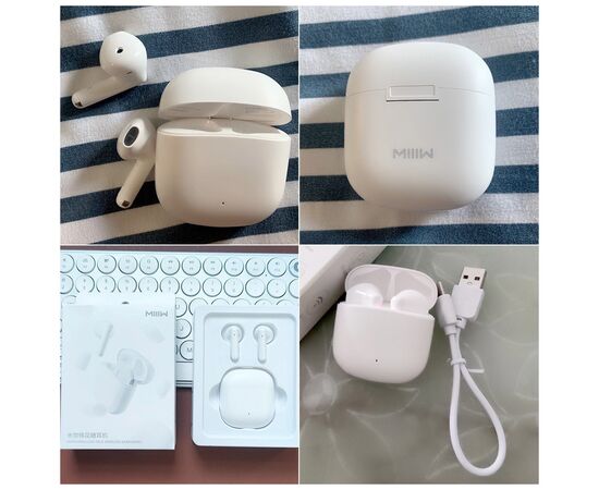 Навушники Xiaomi TWS MiiiW TWS Wireless Earbuds Marshmallow White (MWTW03), зображення 9