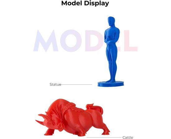 Пластик для 3D-принтера Creality PETG 1.75мм, black+gray, 2x1кг (3301030086), изображение 4 Пластик для 3D-принтера Creality PETG 1.75мм, black+gray, 2x1кг (3301030086), изображение 4