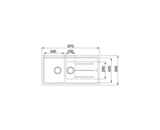 Мойка кухонная Franke 114.0720.001, изображение 2 Мойка кухонная Franke 114.0720.001, изображение 2
