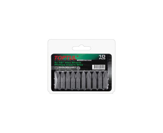 Набор бит Toptul 5/16" L30мм PH2 10шт. (FSBA1002G)