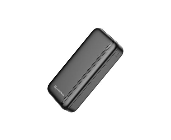 Батарея универсальная ColorWay 20 000 mAh Portable Charger (USB/QC3.0 + USB-C/PD/22.5W) Black (CW-PB200LPB4BK-PD), изображение 4 Батарея универсальная ColorWay 20 000 mAh Portable Charger (USB/QC3.0 + USB-C/PD/22.5W) Black (CW-PB200LPB4BK-PD), изображение 4