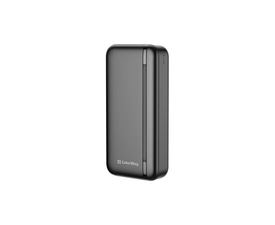 Батарея универсальная ColorWay 20 000 mAh Portable Charger (USB/QC3.0 + USB-C/PD/22.5W) Black (CW-PB200LPB4BK-PD) Батарея универсальная ColorWay 20 000 mAh Portable Charger (USB/QC3.0 + USB-C/PD/22.5W) Black (CW-PB200LPB4BK-PD)