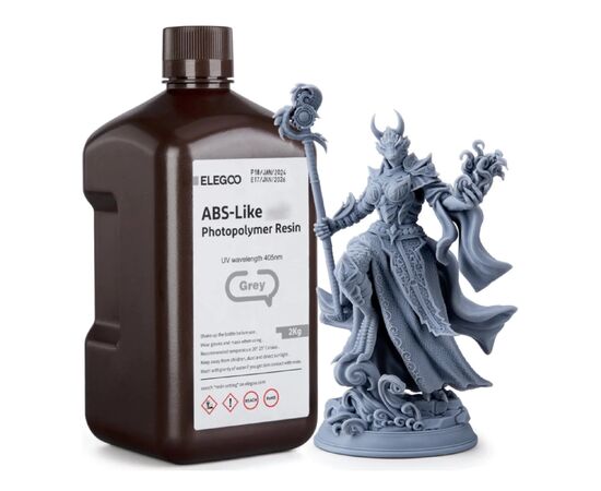 Фотополимерная смола ELEGOO Resin, ABS-like 2кг, grey (50.103.0262)