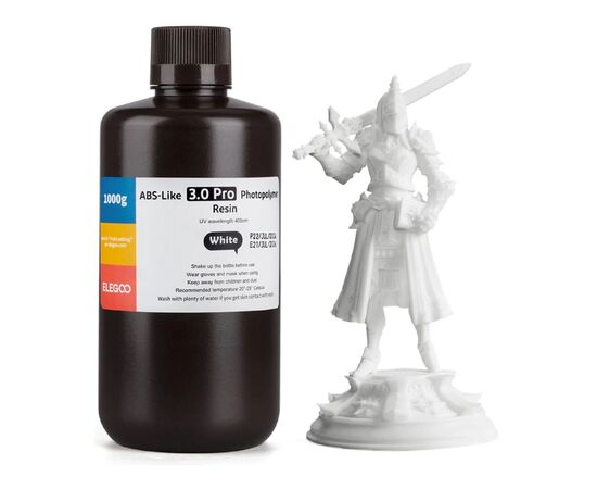 Фотополимерная смола ELEGOO Resin, ABS-like 3.0 1кг, white (50.103.0192)