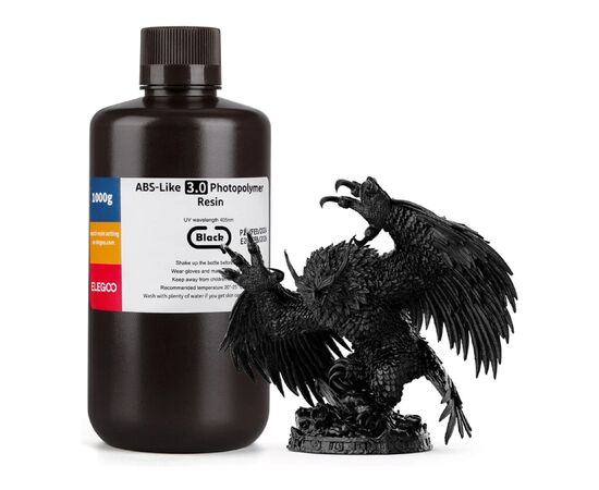 Фотополимерная смола ELEGOO Resin, ABS-like 3.0 2кг, black (50.103.0147)