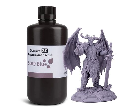 Фотополимерная смола ELEGOO Resin, Standard 2.0 1кг, slate blue (50.103.0137)