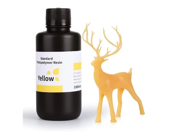 Фотополімерна смола ELEGOO Resin, Standard 1кг, yellow (50.103.0014)