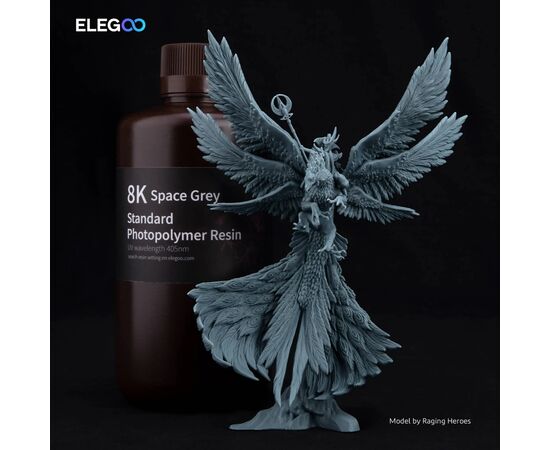Фотополимерная смола ELEGOO Resin, Standard 8K 1кг, gray space (50.103.0124), изображение 3 Фотополимерная смола ELEGOO Resin, Standard 8K 1кг, gray space (50.103.0124), изображение 3
