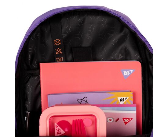 Рюкзак школьный Yes Lilac Cubes T-113 (559966), изображение 14 Рюкзак школьный Yes Lilac Cubes T-113 (559966), изображение 14