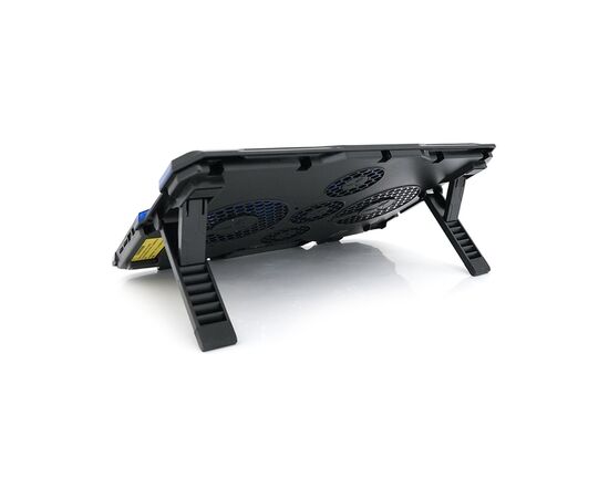 Підставка до ноутбука IceCoorel 10-15.6", 2*140mm + 3*70mm 1400 RPM, 2*USB, 410x290x26mm, Blue (A2), зображення 4 Підставка до ноутбука IceCoorel 10-15.6", 2*140mm + 3*70mm 1400 RPM, 2*USB, 410x290x26mm, Blue (A2), зображення 4