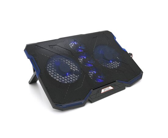 Подставка для ноутбука IceCoorel 10-15.6", 2*140mm + 3*70mm 1400 RPM, 2*USB, 410x290x26mm, Blue (A2)