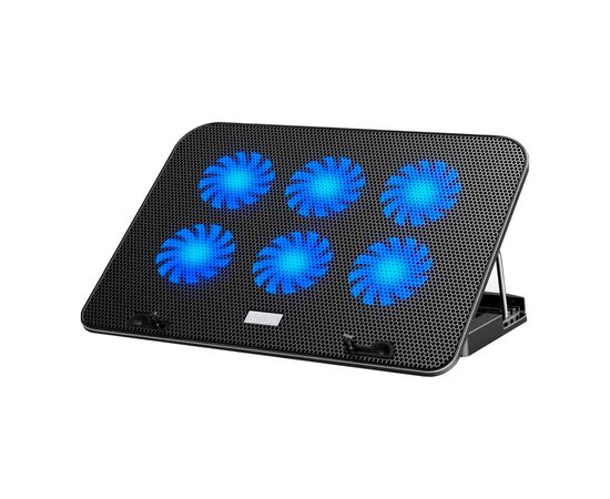 Подставка для ноутбука IceCoorel 10-15.6", 6*60mm 2500 RPM, 2*USB, 353x255x32mm, Black (A9)