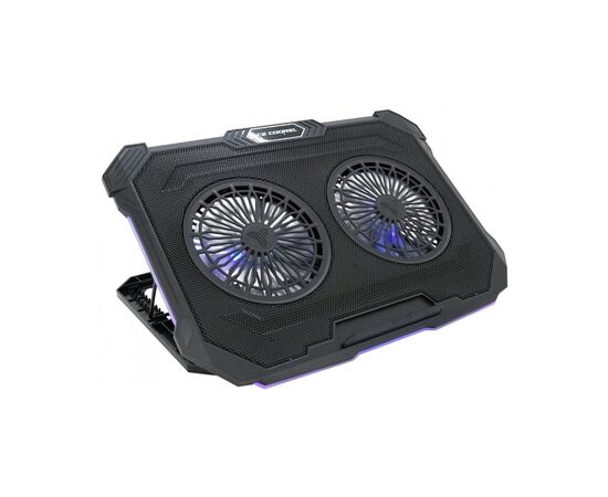 Подставка для ноутбука IceCoorel 10-17", 2*125mm 1200 RPM, 2*USB, 415x293x26.5mm, RGB (F8), изображение 2 Подставка для ноутбука IceCoorel 10-17", 2*125mm 1200 RPM, 2*USB, 415x293x26.5mm, RGB (F8), изображение 2