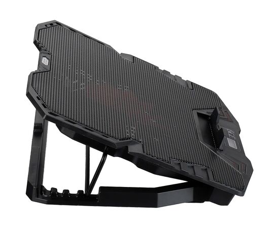 Підставка до ноутбука IceCoorel 10-15", 1*125mm 1400 RPM + 4*70mm 2500 RPM, 2*USB, 365x297x30mm, Blue (K5Bl), зображення 2 Підставка до ноутбука IceCoorel 10-15", 1*125mm 1400 RPM + 4*70mm 2500 RPM, 2*USB, 365x297x30mm, Blue (K5Bl), зображення 2